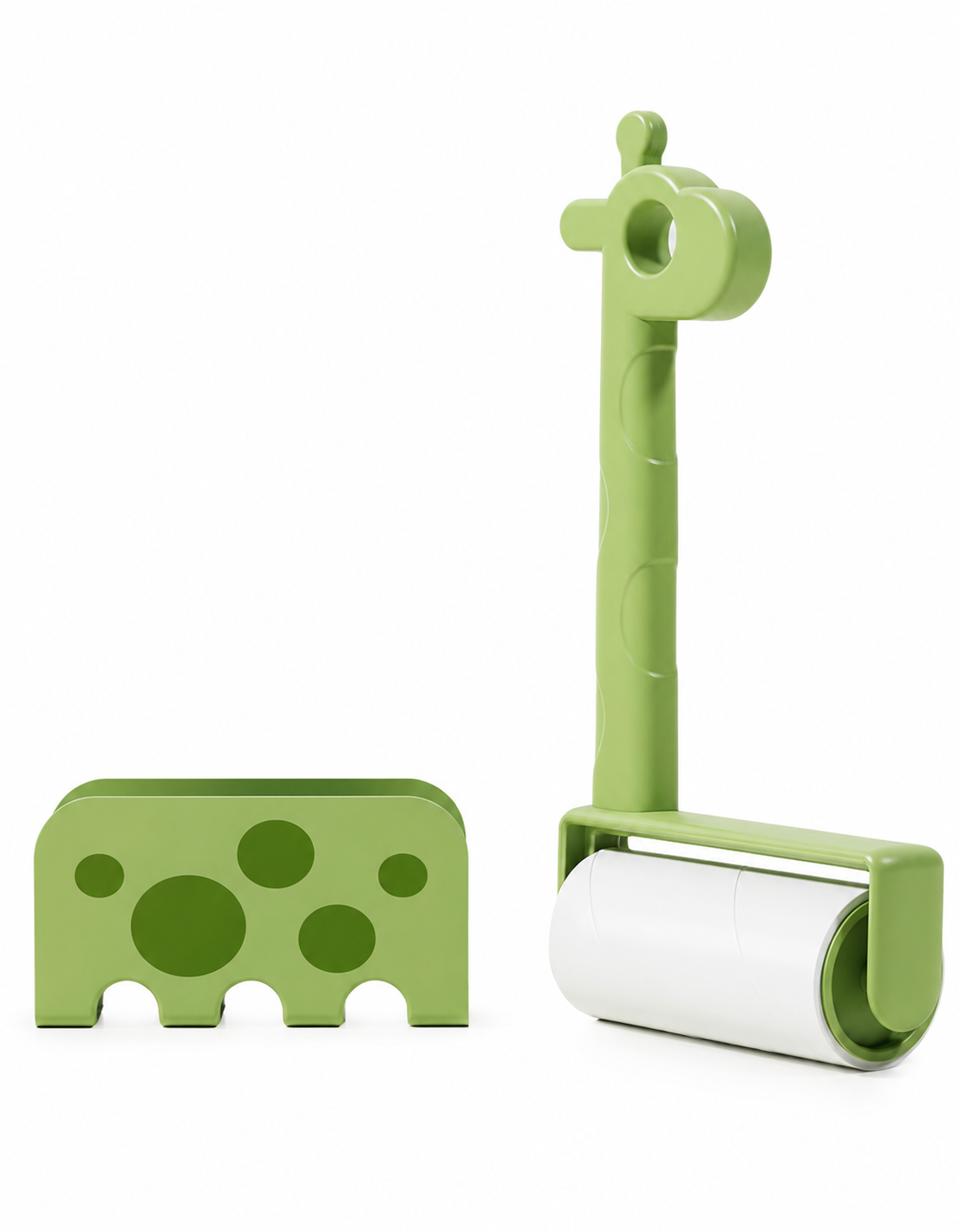 FurFree Giraffe Pet Hair Remover & Reusable Lint Roller with Stand – Dog Hair Cleaner for Clothing, Bedding, Sofas, Carpets & Car Seats
