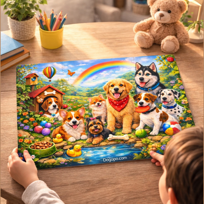 Dogs of Joyful Valley - 120 Piece Jigsaw Puzzle