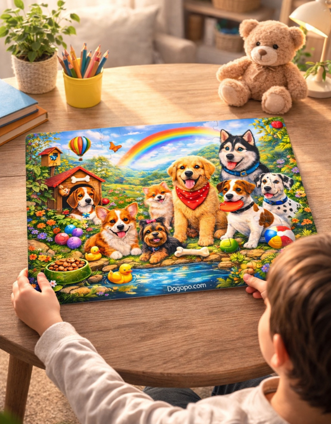 Dogs of Joyful Valley - 120 Piece Jigsaw Puzzle