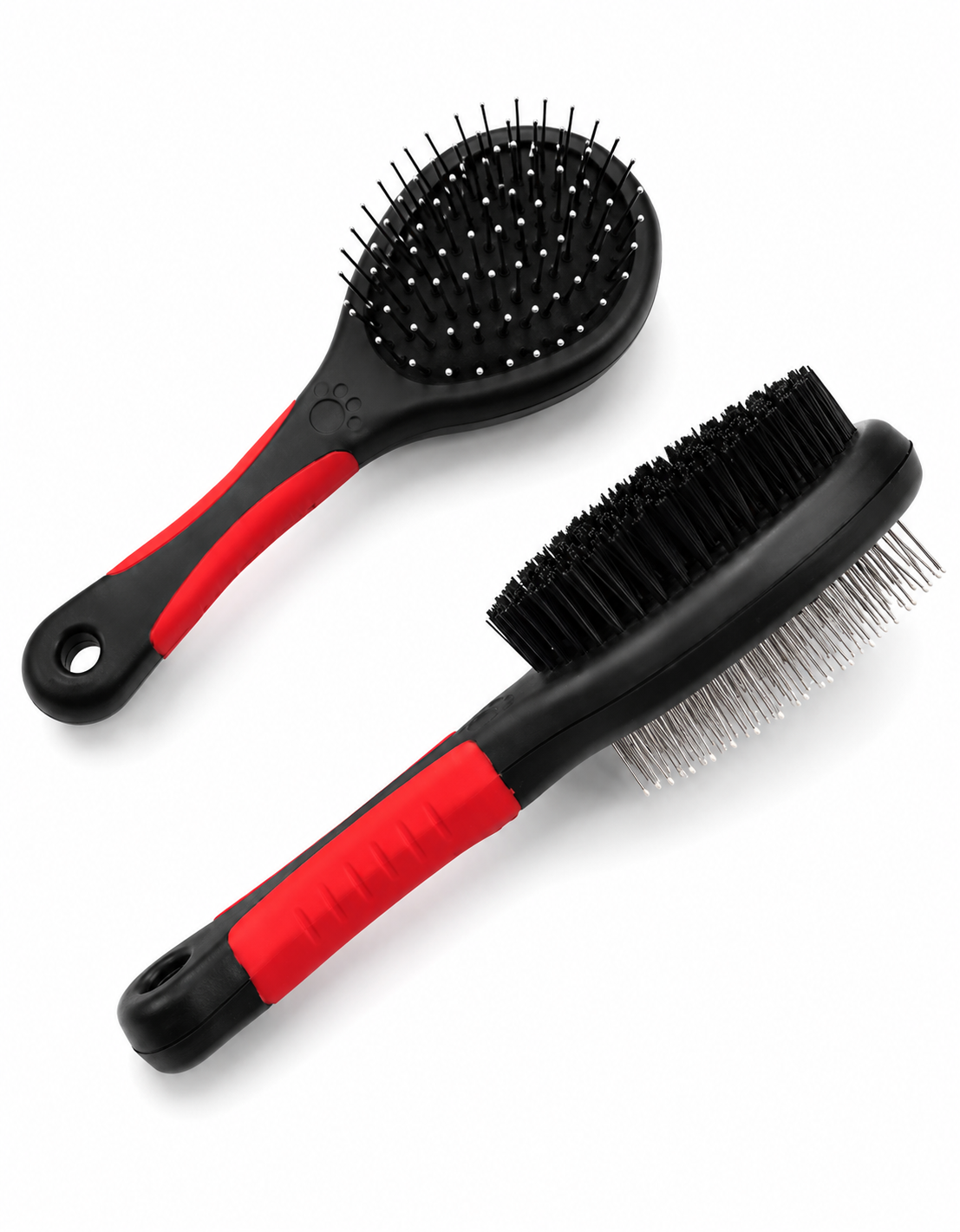 Double-Sided Dog Grooming Brush with Pin & Bristle