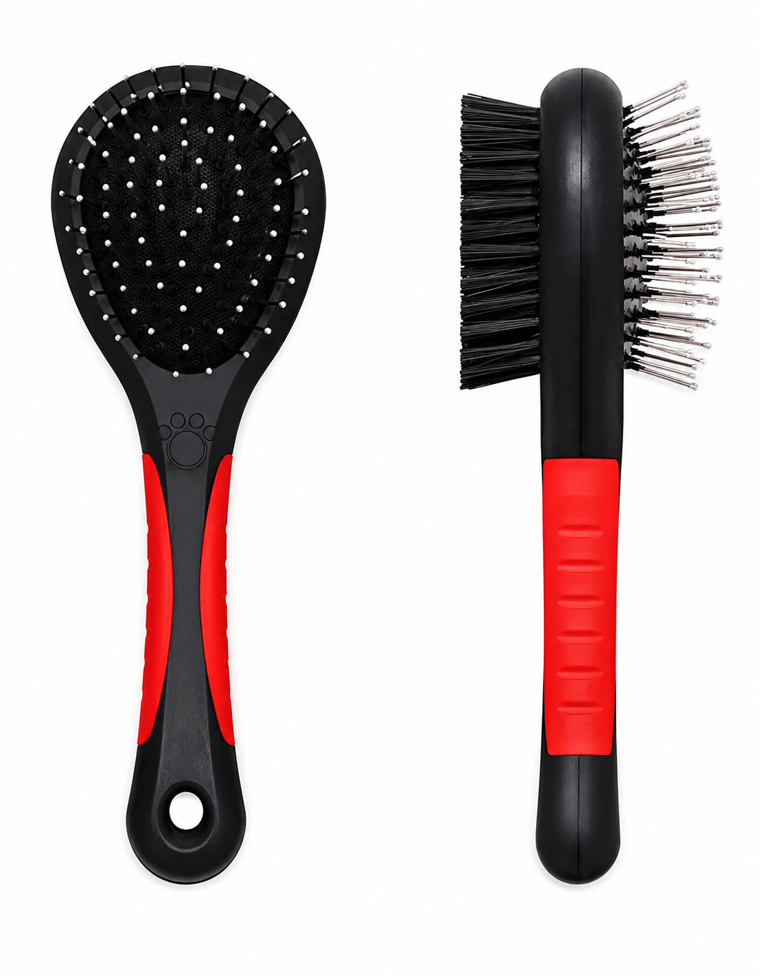 Double-Sided Dog Grooming Brush with Pin & Bristle