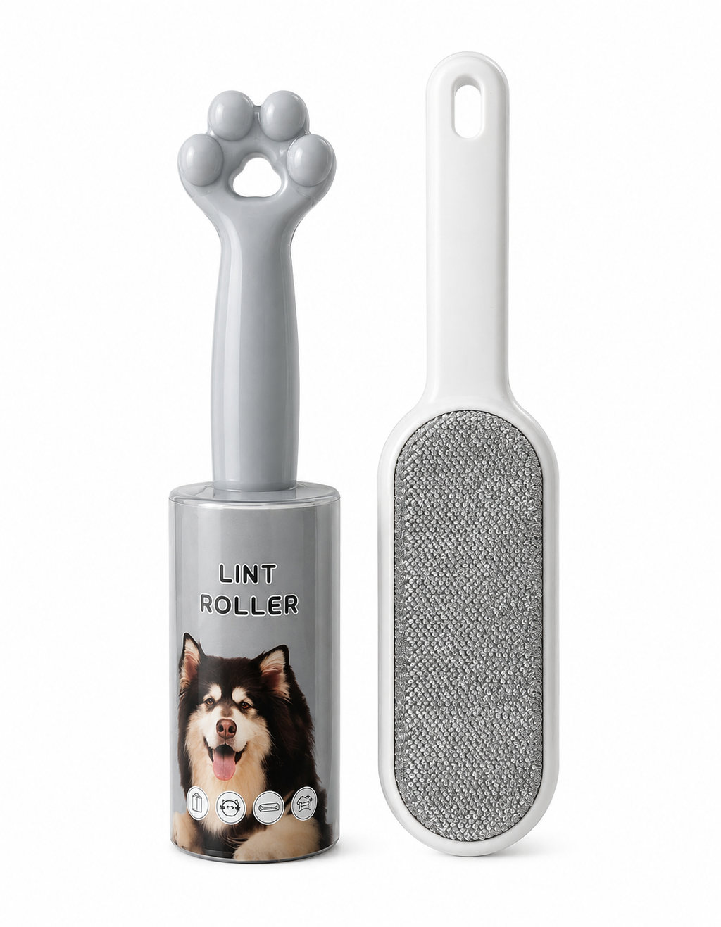 Dog Hair Remover Brush & Lint Roller Cleaning Set