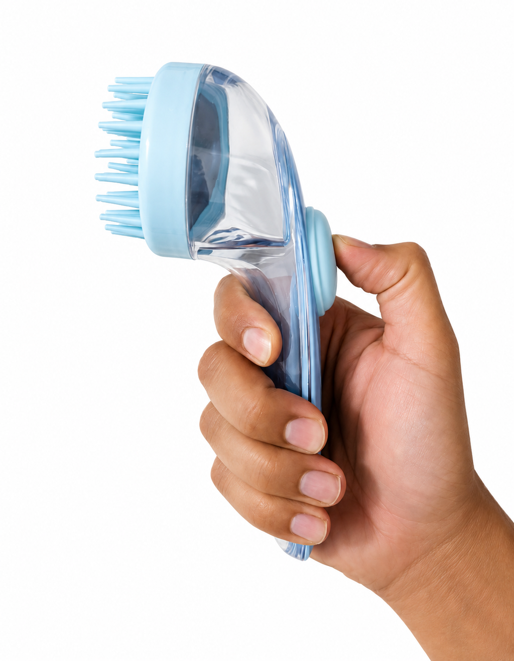 Soft Silicone Dog Bath Brush with Built-In Shampoo Dispenser Handle