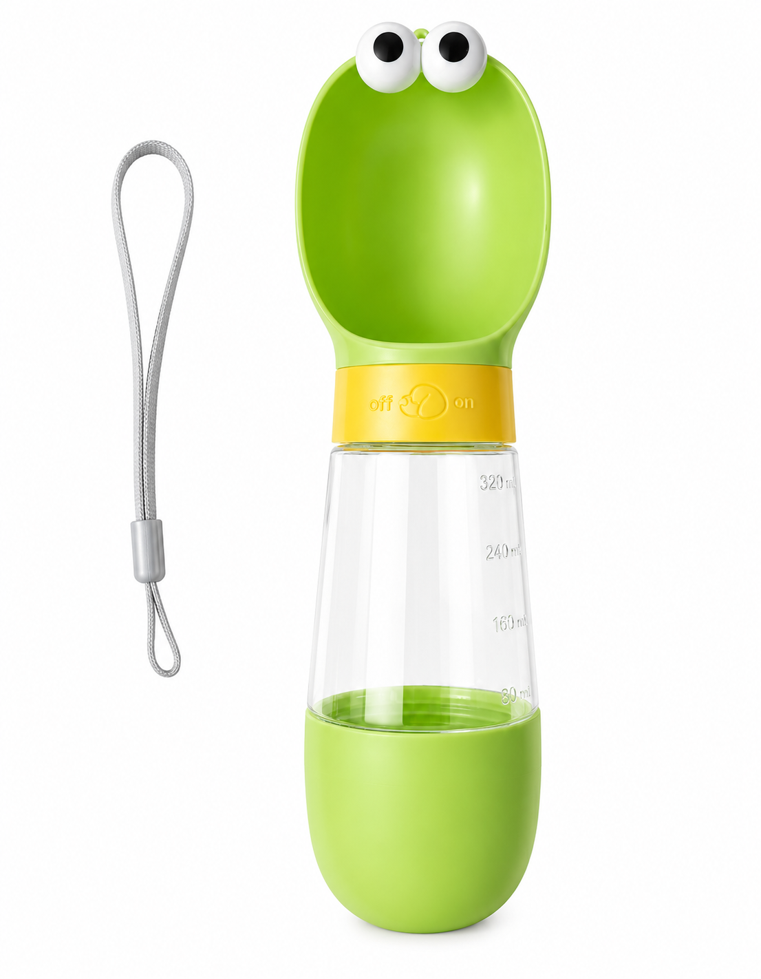 Frog Travel Water Bottle for Dogs 320ml