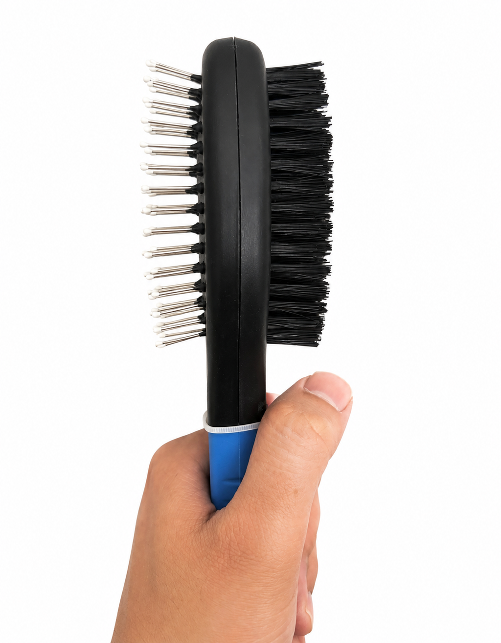 Double-Sided Dog Grooming Brush with Pin & Bristle (Large Size)