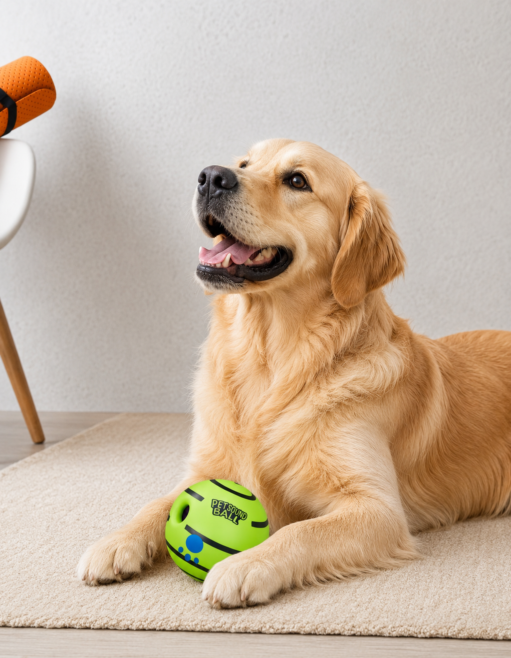 Pet Sound Ball with Squeaker (Medium Size) - Interactive Sound Ball Toy for Dogs