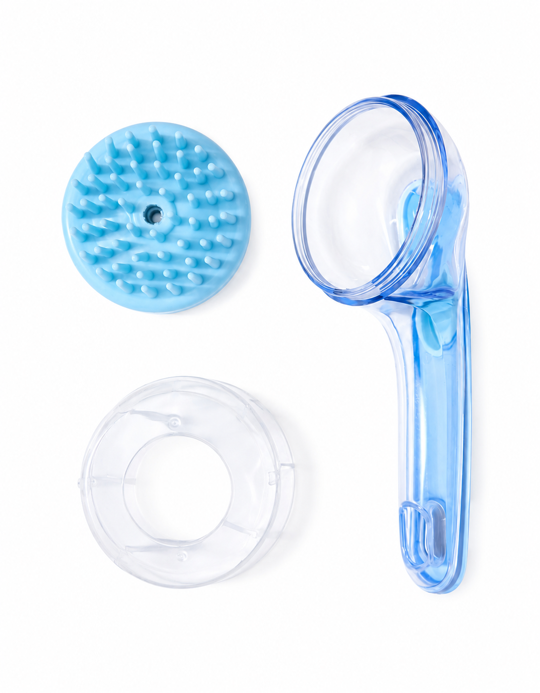 Soft Silicone Dog Bath Brush with Built-In Shampoo Dispenser Handle