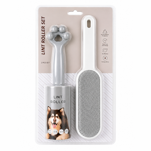 Dog Hair Remover Brush & Lint Roller Cleaning Set