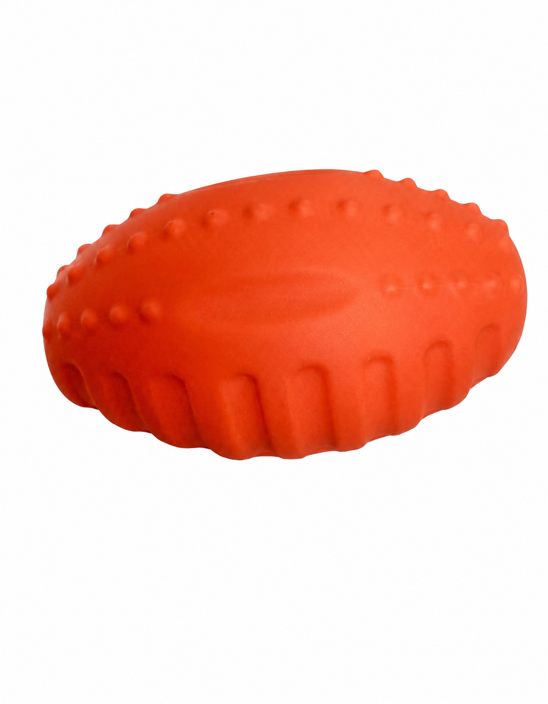 Squeaky Rugby Ball Dog Toy - Durable Rubber Chew & Fetch Toy